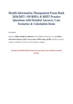 HIM Exam Bank 2026&sol;2027&colon; 150 Practice Questions & Answers