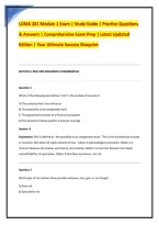 LOMA 281 Module 1 Exam &vert; Study Guide &vert; Practice Questions & Answers &vert; Comprehensive Exam Prep &vert; Latest Updated Edition &vert; Your Ultimate Success Blueprint