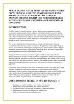 Nur 210 Exams 1&ndash;4&colon; Full Semester Test Bank With In&NewLine;Depth Clinical Case Explanations For Nursing &NewLine;Students Actual Exam &lbrack;Question 1- 200&rsqb; And &NewLine;Answers Updated 2026&sol;2027&vert; 100&percnt; Verified&vert;Detailed &NewLine;Rationales &ndash;Pass Guaranteed A&plus; Graded &vert;Instant &NewLine;Download 