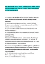 Nsg 3450 Mental Health Exam 1 Comprehensive Mental Health Nursing Exam Review&colon; 2026&sol;2027 Update Complete Questions With Verified Answers