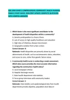 Nsg 3450 Exam 2 Comprehensive Community Health Nursing Exam 2 Study Guide&colon; 2026&sol;2027 Update Complete Questions With Verified Answers