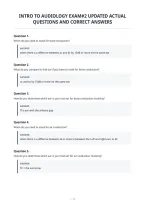 Intro To Audiology Exam&num;2 Updated Actual&NewLine;Questions And Correct Answers