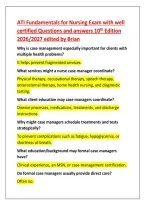ATI Fundamentals for Nursing Exam 1
