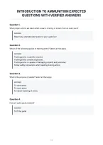 Introduction To Ammunition Expected&NewLine;Questions With Verified Answers