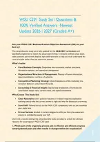 WGU C201 Study Set  Questions & 100&percnt; Verified Answers -Newest Update 2026 &vert; 2027 &lpar;Graded A&plus;&rpar; 
