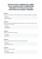 Introduction To Ammunition&comma; Ammo45-Dl&colon; Introduction To Ammunition&NewLine;Frequently Tested Actual Exam&NewLine;Questions With Correct Answers