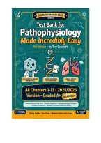 Test Bank for Pathophysiology Made Incredibly Easy&excl; 7th Edition by Teri Capriotti &lpar;All Chapters 1-13&rpar; &vert; 2025&sol;2026 Version &vert; Graded A&plus;