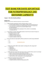 Nursing Test Bank&colon; Pathophysiology 2nd Edition &ndash; Multiple Choice & Multiple Response Questions with Answers&NewLine;&NewLine;