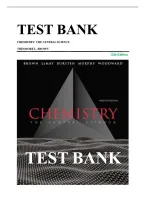 Test Bank For Chemistry&colon; The Central Science 12Th Edition by Theodore L&period; Brown Chapters 1-24 Latest Upload