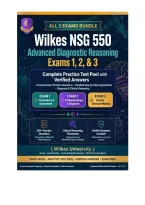 &lbrace;ALL 3 EXAMS BUNDLE&rcub; Wilkes NSG 550 Advanced Diagnostic Reasoning Exams 1&comma; 2&comma; & 3 &ndash; Complete Practice Test Pool with Verified Answers