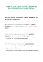NURS 332 Exam 2 Latest 2026&sol;2027 Questions and &NewLine;Correct Detailed Answers Already Graded A&plus; 