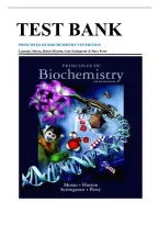 TEST BANK For PRINCIPLES OF BIOCHEMISTRY 5TH EDITION by Laurence Moran&comma; Robert Horton&comma; Gray Scrimgeour & Marc Perry Chapters 1-23 Verified