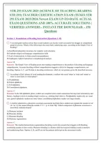 STR 293 Practice Exam Questions and Answers 2026-2027