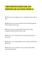 7 Brew Brewista Review Bank 2026&NewLine;Questions And Solutions Graded A&plus;
