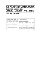 Hesi Compass Comprehensive Exit Exam 2026  2027 And Practice Exam Test Bank With A Study Guide &vert; All Versions Of The Exam With All Modules&NewLine;Covered &vert; Accurate And Verified Questions And Answers For Guaranteed Pass &vert; Latest Update&NewLine;C&NewLine;