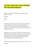 Abo Final Script 2026 Tested Questions&NewLine;With Solutions Graded A&plus;