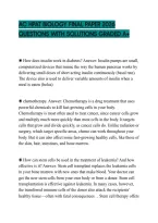Ac Hpat Biology Final Paper 2026&NewLine;Questions With Solutions Graded A&plus;