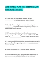 Afab 110 Final Paper 2026 Questions With&NewLine;Solutions Graded A&plus;&NewLine;
