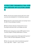 Ati Proctored Fundamentals Final Paper&NewLine;2026 Questions With Solutions Graded&NewLine;A&plus;