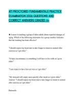 Ati Proctored Fundamentals Practice&NewLine;Examination 2026 Questions And&NewLine;Correct Answers Graded A&plus;&NewLine;