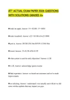 Att Actual Exam Paper 2026 Questions&NewLine;With Solutions Graded A&plus;