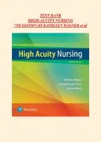High-Acuity Nursing 7th Edition Test Bank &vert; 650 Practice Questions with Answers & Rationales &vert; Kathleen Wagner &vert; Latest Edition PDF