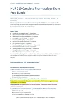 NUR 210 Pharmacology Complete Exam Prep Bundle&colon; 120 Questions &lpar;PDF&rpar; &vert; 2026&ndash;2027 &vert; Galen College of Nursing