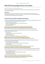 NUR 210 Pharmacology Clinical Case Studies&colon; 110 Questions &lpar;PDF&rpar; &vert; 2026&ndash;2027 &vert; Galen College of Nursing
