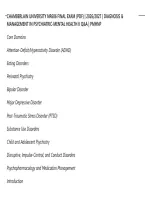 Chamberlain University Nr606 Final Exam &lpar;Pdf&rpar; &vert; 2026&sol;2027 &vert; Diagnosis & Management In Psychiatric-Mental Health Ii Q&A &vert; Pmhnp