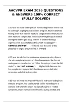 AACVPR Exam Questions and Answers Fully Solved for Cardiac Rehab Certification Success&NewLine;&NewLine;