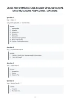 Cpace Performance Task Review Updated Actual&NewLine;Exam Questions And Correct Answers&NewLine;