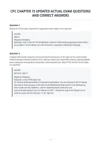 Cpc Chapter 15 Updated Actual Exam Questions&NewLine;And Correct Answers