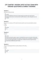 Cpt Chapter 1 Review Latest Actual Exam With&NewLine;Verified Questions & Correct Answers