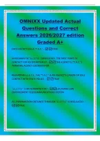 Omnixx Updated Actual&NewLine;Questions And Correct&NewLine;Answers 2026&sol;2027 Edition&NewLine;Graded A&plus;&NewLine;Each Agency Has A "T&period;a&period;c&period;" -True&NewLine;In Regards To "L&period;l&period;e&period;t&period;s&period;" Difficulties&comma; The First Point Of&NewLine;Contact For An Operator Is&quest; -The Agency's