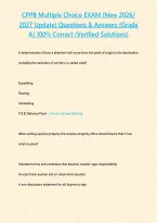 CPPB Multiple Choice EXAM &lpar;New 2026&sol; 2027 Update&rpar; Questions & Answers &lbrace;Grade A&rcub; 100&percnt; Correct &lpar;Verified Solutions&rpar;&NewLine;&NewLine;