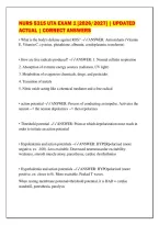 Nurs 5315 Uta Exam 1 &lbrack;2026&sol;2027&rsqb; &vert; Updated&NewLine;Actual &vert; Correct Answers