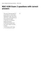 NSG 4100 Exam 2 questions with correct answers
