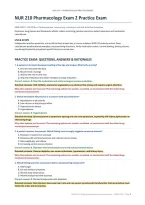 NUR 210 Pharmacology Exam 2&colon; 110 Practice Questions &lpar;PDF&rpar; &vert; 2026&ndash;2027 &vert; Galen College of Nursing