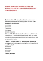 Ifsta Fire Investigator Certification Exam &vert; 200 Verified Questions With 100&percnt; Correct Answers And Detailed Rationales