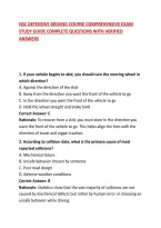 Nsc Defensive Driving Course Comprehensive Exam Study Guide Complete Questions With Verified Answers