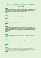 Hw 212 B Updated Questions And Correct&NewLine;Answers