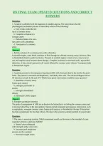 Rn Final Exam Updated Questions And Correct&NewLine;Answers