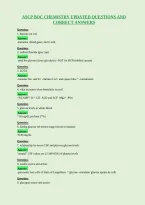 Ascp Boc Chemistry Updated Questions And&NewLine;Correct Answers