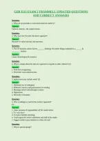 Geb 3213 Exam 2 Trammell Updated Questions&NewLine;And Correct Answers
