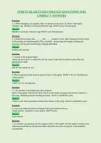 Stretchlab Exam Updated Questions And&NewLine;Correct Answers