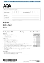 AQA A-Level Biology Paper 3 Combined Question Paper & Final Mark Scheme 2026