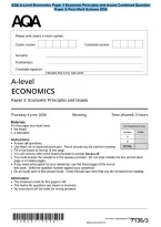AQA A-Level Economics Paper 3 Economic Principles and Issues Combined Question&NewLine;Paper & Final Mark Scheme 2026