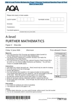 AQA A-Level Further Mathematics Paper 3 Discrete Combined Question Paper & Final&NewLine;Mark Scheme 2026