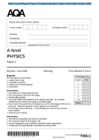 AQA A-Level Physics Paper 2 Combined Question Paper & Final Mark Scheme 202