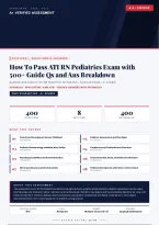 ATI RN Pediatrics Exam How To Pass Study Guide 2026&sol;2027 &ndash; Questions and Answers &vert; 100&percnt; Verified &vert; Complete Verified Answers &ndash; Pass Guaranteed &ndash; A&plus; Graded